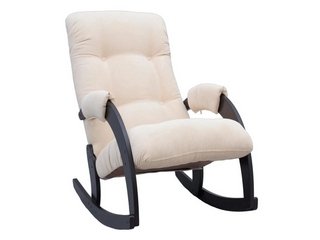 Кресло-качалка классическая модель 67 с подголовником Венге Verona vanilla